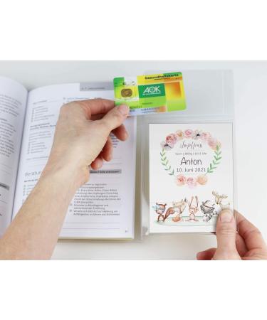 OLGS Personalized U-Book & Vaccination Pass Covers Set | Cute Boho Examination Booklet & Passport Cover | Customizable with Names & Birthdates | Perfect Gift for Friends - Buy Online on GoSupps.com