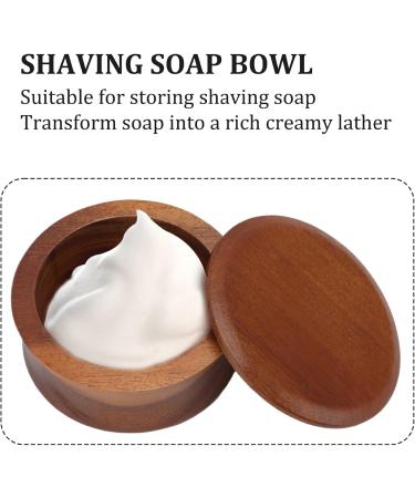 Cucufa Wooden Shaving Bowl for Men - 4.5x2.2 Inch Shaving Soap Holder with Lid | Perfect for Wet Shaves - Buy Online on GoSupps.com