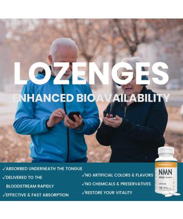 NAD Sublingual Lozenges 500mg 120 Tablets Per Bottle Fast-Acting & Max Absorption NAD+ Supplement (240 Count) 120 count (Pack of 2) - Buy Online on GoSupps.com