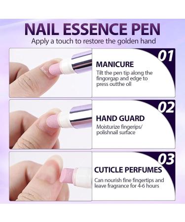 Stylo repousse-cuticules 2 en 1 Cuticle Oil Pusher Pen for Nails Cuticle Remover Pen Cuticle Oil Nail Care Pen for Dry & Damaged Nails hydrate et fortifie les ongles secs et ab m s (3pc) - Buy Online on GoSupps.com