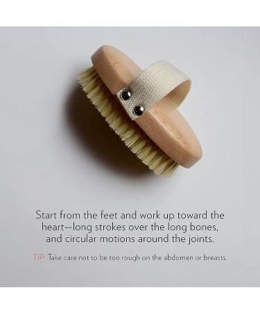Rosebud Woman Perfect Skin Brush - Vegan, Sustainable Dry Brushing for Improved Circulation and Exfoliation (1Ct) - Buy Online on GoSupps.com
