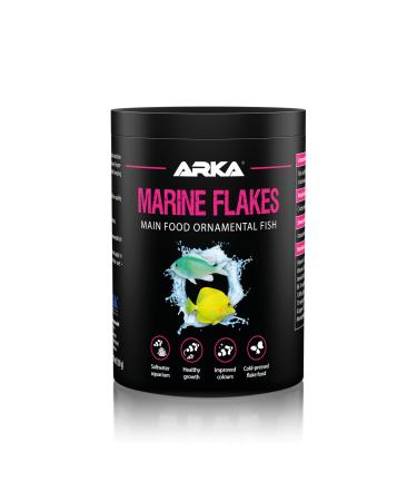 Microbe-Lift Marine Flakes - 1000 ml - Quality Flake Food for Saltwater Fish, Promotes Color and Growth, Cold Pressed, Suppo