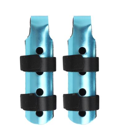 Two piece Finger Splint Protective Cover 2Pcs Metal Finger Splint Breathable Finger Support Brace for Arthritis Straightening Broken Finger (L) L L