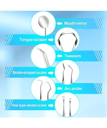 Soodyoow Tartar Remover Set | 6-Piece Dental Care Kit for People & Pets | Double-Headed Instruments & Dental Tissue for Ultimate Mouth Hygiene - Buy Online on GoSupps.com