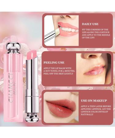 Lip Balm Lip Care for Dry Cracked Lips Deeply Hydrating Moisturising Nourishing Temperature Color Change Lip Gloss Lip Repair Gifts for Teenage Girls(Strawberry) - Buy Online on GoSupps.com