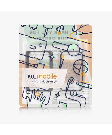 kwmobile Huawei Band 7/Band 6/Honor Band 6 Cover (Set of 2) - Tempered Glass with Plastic Frame - Black/Transparent - Buy Online on GoSupps.com