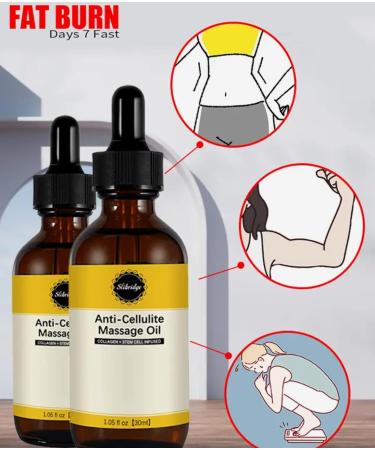 Slibridge Anti-Cellulite Massage Oil - Effective Weight Loss Oil with Lotus & Grapefruit | 30 ML for Body Fat Burn - International Shipping Available - Buy Online on GoSupps.com