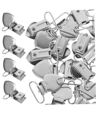 FRCOLOR 120 StK Peach Heart Snable Clip Pacifier Holder - Rustproof Steel Fastening Clips for Cushions & DIY Teething Clip | Ideal for Newborns - Buy Online on GoSupps.com