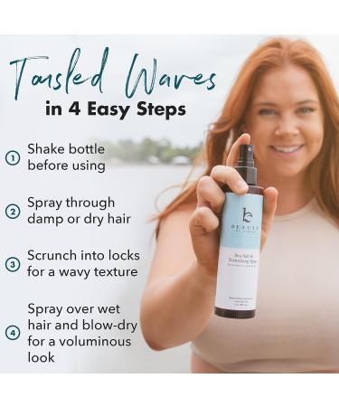Sea Salt Spray for Hair - Texturizing & Volumizing Spray for Men & Women - Beach Waves Hair Texture Spray with Tropical Coconut - 6 Fl Oz - Buy Online on GoSupps.com