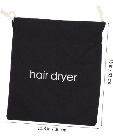 LALADEFIEE Hair Dryer Storage Bag Hair Dryer Storage Pouch Hair Dryer Drawstring Pouch Hotel Hair Dryer Bag Hair Dryer Drawstring Bag Hair Dryer Travel Bag Storage Organizer Hotel Storage Bag 33.00X30.00X0.50CM Black - Buy Online on GoSupps.com