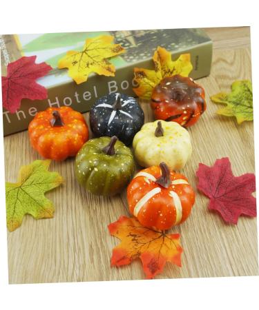 ABOOFAN 18 Pcs Statue Decor Flash Suit Artificial Mini Pumpkins Halloween Decor Painted Pumpkins Cat Jack o Lantern Pumkin Figure Pumpkin Decor Miniture Decoration Fake Fruit Set - Buy Online on GoSupps.com