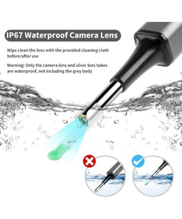 VIVP Wireless Otoscope with Camera | 1080P FHD Ear Wax Removal Kit | 6 LED Lights | for Smart Phones & Tablets | Ear Cleaning Tool Kit | Grey - Buy Online on GoSupps.com