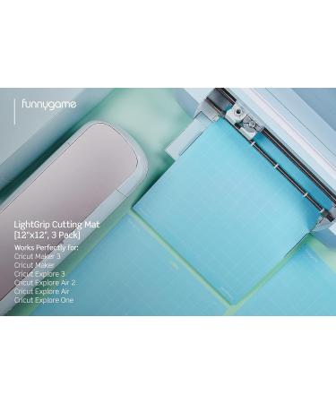 Funnygame 12x12 Blue Sticky Cutting Mat 3 Pack for Cricut - Compatible with Maker 3, Explore 3, Air 2, Air, One - Ideal for HTV, Cardstock, Adhesive Vinyl - Cricut Accessories - Buy Online on GoSupps.com