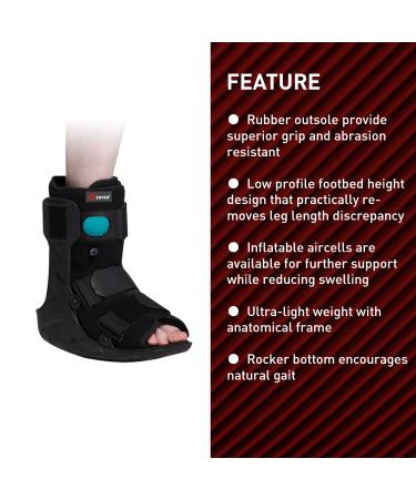 ZOYER Recovery+ 11 Zero Gravity Boot with Pump - Universal Air Cam Fracture Boot for Left/Right Foot (Large) - International Shipping Available - Buy Online on GoSupps.com