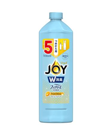 Joy Compact Dishwashing Liquid W Deodorant Fresh Citrus Refill Oversized 700mL