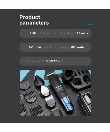 Buy Professional Hair Clippers for Men | All-in-One Rechargeable Grooming Kit - Beard Trimmer Electric Shaver Body Trimmer Nose & Ear Trimmer - Buy Online on GoSupps.com