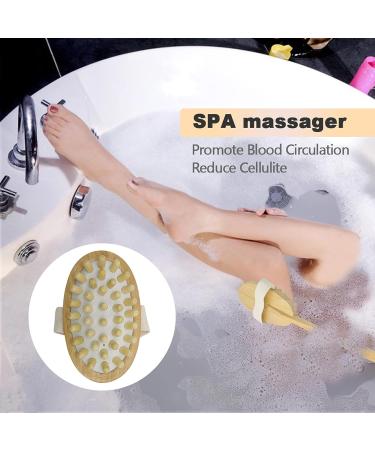 3-Piece Dry Brush Set for Cellulite & Lymphatic Massage | Natural Boar Bristles Exfoliating Body Brush with Long Handle, Face Brush & Cellulite Massager - Dead Skin Remover - Buy Online on GoSupps.com