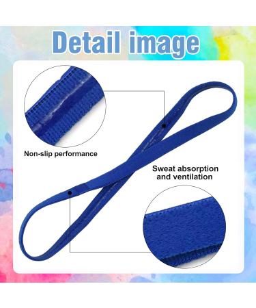 12 Pack Thin Slipproof Sports Hair Bands for Women & Men - Elastic Headbands for Fitness Yoga Running & Football - Buy Online on GoSupps.com