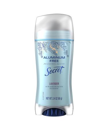 Secret Aluminum Free Lavender Deodorant 2.4 ounces (Pack of 2) Lavender 2.4 Ounce (Pack of 2) - Buy Online on GoSupps.com