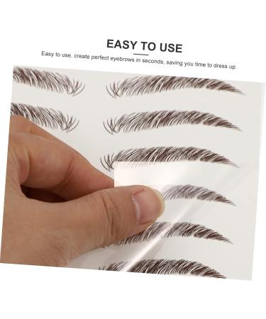MAGICLULU 9 Sheets Waterproof Eyebrow Stickers Eyebrow Grooming Shaping Kit Makeup Brow Sticker Cosmetic Hair - Buy Online on GoSupps.com