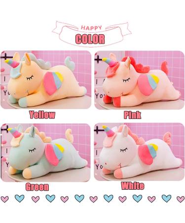 Kekeso Pink Stuffed Unicorn Plush Toy 35cm - Soft Cuddle Pillow Doll for Boys and Girls - Cartoon Unicorn Gift - Buy Online on GoSupps.com