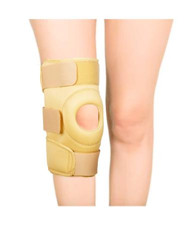 Knee Stabilizer Support Compression Muscle Joint Protection Relieves Meniscus Tear Knee Arthritis Sprain Adjustable Bi-Directional Straps -WonderCare M(17.2-19.6")