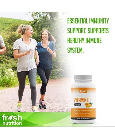 Fresh Nutrition Vitamin C 1500mg Chewable Supplement - Vegan Friendly Immune Support - Buy Online on GoSupps.com