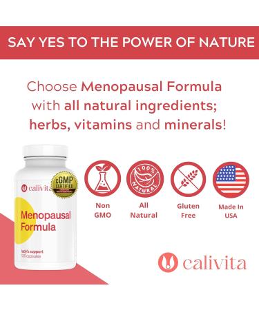 CaliVita Menopausal Formula - Menopause Relief Supplements with Dong Quai, Black Cohosh & Phytoestrogens - 135 Capsules - Buy Online on GoSupps.com