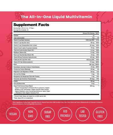 NutraChamps Complete Liquid Multivitamins | No Added Sugar | Vitamins for Women, Men & Kids | Vegan Liquid Vitamin Multimineral Supplement | Energy, Immunity & Beauty - Buy Online on GoSupps.com