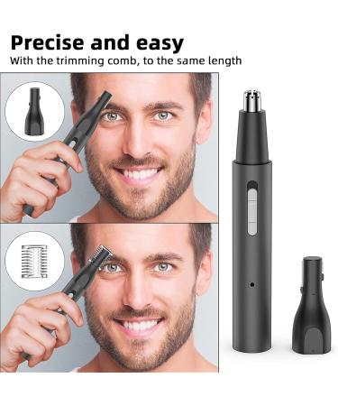 Rechargeable 3-in-1 Ear & Nose Hair Trimmer Set | Waterproof Body Grooming Kit for Men | Painless Beard Trimmer & Multi-Functional Grooming Tool - Buy Online on GoSupps.com