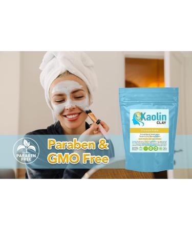 Pure Kaolin Clay - 100% Natural | 8.8 oz | Smooth Texture for Face Body & Bathbombs | International Shipping - Buy Online on GoSupps.com