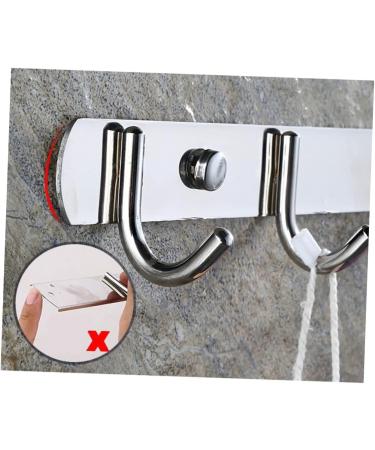 Angoily 3pcs 5 Kitchen Hooks Pegs Coat Hangers 5 Pegs Door Back Hooks Over The Door Hangers mediumx3pcs Silverx3pcs - Buy Online on GoSupps.com