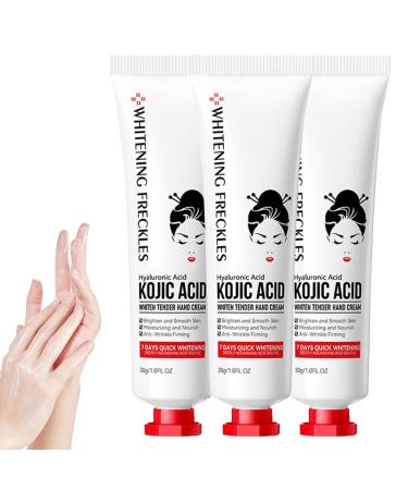 Kojic Acid Hand Cream, Kojic Acid Cream, Kojic Acid Cream for Hands, Moisturizing Nourishing Hydrating Hand Creams Improve Dry Smoothing Skin Beauty Hands Winter Skin Care (3)
