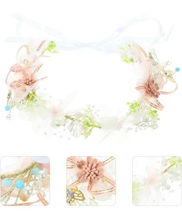 Beaupretty Decor Hair Jewelry Hair Bands Hair Ties Wreath Flower Garland Headbands Floral Headband Flower Headband for Women Flower Headband for Bridal Wedding Metal Hair Accessories Bride - Buy Online on GoSupps.com