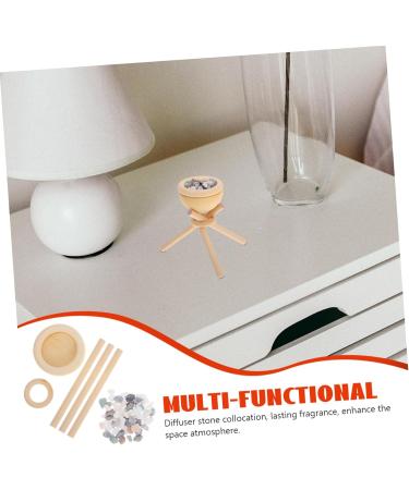 Elevated Aromatherapy Essential Oils Set - Humidifier & Diffuser for Cars & Desktops | Waterless Wood Beige Air Freshener - Buy Online on GoSupps.com