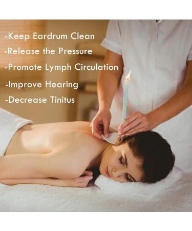 Natural Beeswax Ear Candles Set - 32 Pack for Ear Wax Removal and Cleaning - Buy Online on GoSupps.com