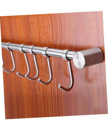 STOBAZA 1pc Robe Bedroom Steel Stainless Duty Mount for Coat Hanger Hooks with Wall Moveable Clothes Towel - Buy Online on GoSupps.com