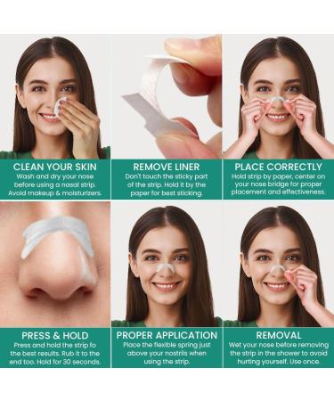 Clear Nasal Strips for Snoring - 100 Pack | Relieve Nasal Congestion & Improve Sleep Quality - Buy Online on GoSupps.com