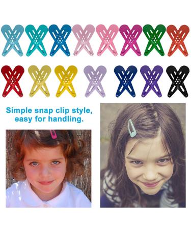 BetyBedy 60pcs Non-Slip Hair Barrettes Clips 2 Inch - Assorted Colors for Toddlers, Girls, Teens, Women - Metal Hairpins Accessories (Pack of 60) - Buy Online on GoSupps.com