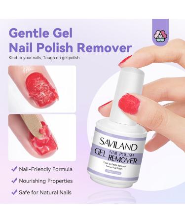 Saviland Liquid Latex & Gel Nail Polish Remover Kit - 15ml Gel Nail Polish Remover with Liquid Latex Nails Peel Quick Drying & Easy Remove Nail Polish Not Harmful To Skin and Nails Nail Polish Remover-02 - Buy Online on GoSupps.com