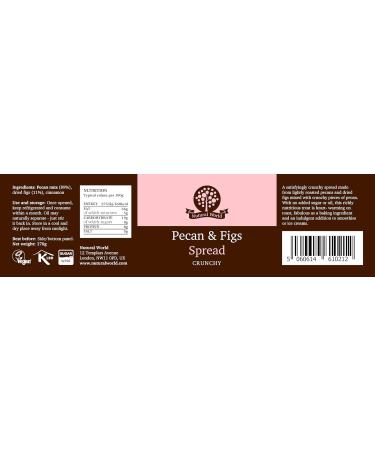Nutural World - Crunchy Pecan and Figs Spread (170g) Award Winning Product - Buy Online on GoSupps.com
