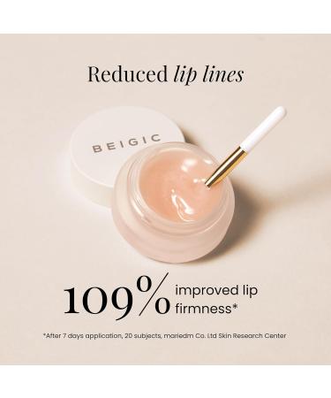 BEIGIC Volumizing PE Lip Balm & Mask - Vegan Overnight Lipcare Reduces Lip Fine Lines & Flakiness Plumps & Hydrates for Smooth Lips (0.49 fl.oz) - Buy Online on GoSupps.com