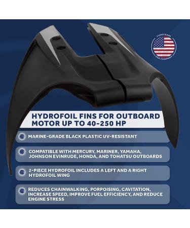 Five Oceans Hydrofoil - Black Hydro-Stabilizer Fins for Outboard Motors 40-250HP - Buy Online on GoSupps.com
