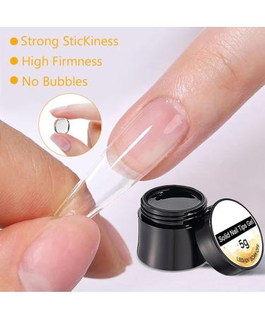 Professional Nail Glue UV Nail Glue Solid Nail Glue Strong Nail Gel Clear Nail Adhesive Long Lasting Nail Gel Nail Tips Adhesive Transparent Nail Glue for Wife Girlfriend Families Friends - Buy Online on GoSupps.com