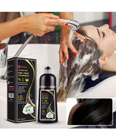  Zankie Hair coloring shampoo - 500 ml - 4-in-1 instant coloring shampoo for 3 to 4 weeks of hold - Coloring shampoo with full coverage to cover grey hair and - Buy Online on GoSupps.com