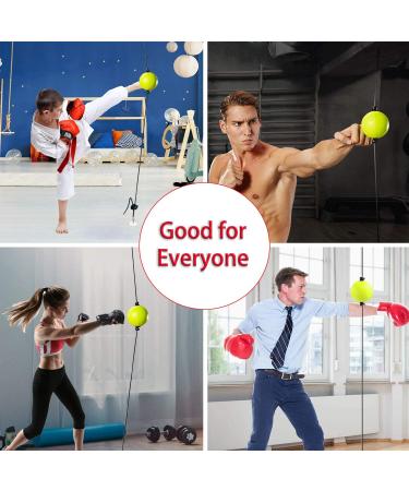 Boxing Reflex Ball Set for Hand Eye Coordination & Stress Relief - Home Training Equipment for Adults & Kids - No Hammer Installation Needed - Buy Online on GoSupps.com