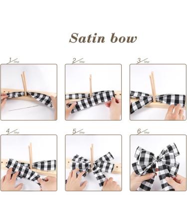 Ackitry X-Large Bow Maker - 16 Inch Wooden Tool for DIY Crafts, Halloween, Christmas Party Decorations - Hair Bows, Corsages, Holiday Wreaths - Buy Online on GoSupps.com