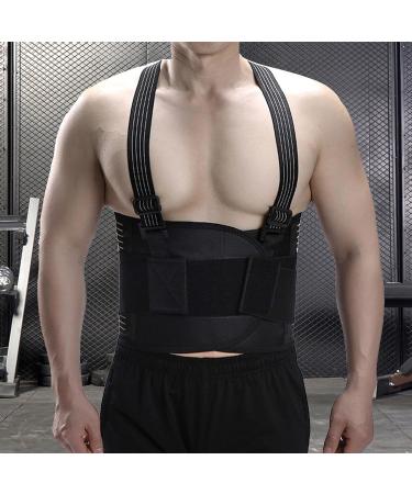 Back Brace For Lower Back Elastic Design Lumbar Belt - Breathable Back Brace For Men Lower Back Lumbar Support Pad All-Round Waist Protection For Comfort - Buy Online on GoSupps.com