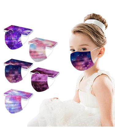 50pc Kids Disposable_Mask 3 Ply Kids Face_Masks for Protection Anti Dust Face Mouth Filter Tools for Children School