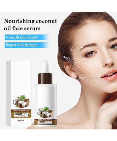  Dyceittdia 2PCS Coconut Oil Serum Nourishing and Rejuvenating Coconut Oil Serum Skin Firming Moisturizing and Nourishing 2PCS*40ml serums1 - Buy Online on GoSupps.com
